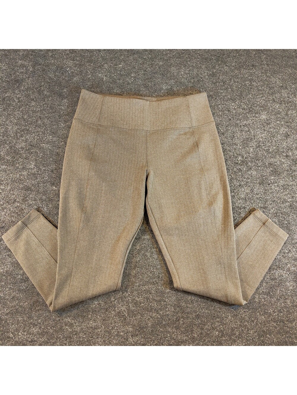 Athleta Delancey Herringbone Tight Legging Brown Taupe Size Large L